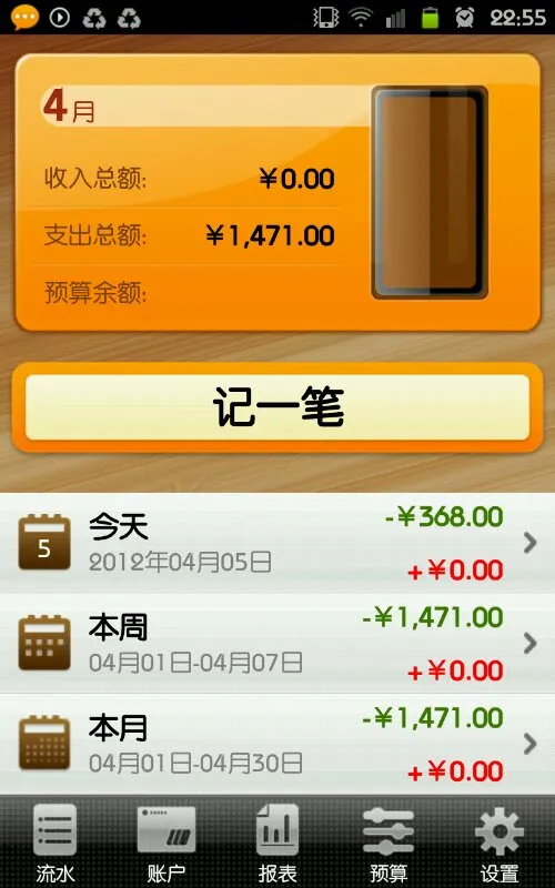 不记账还好，一记账就发现花钱如流水