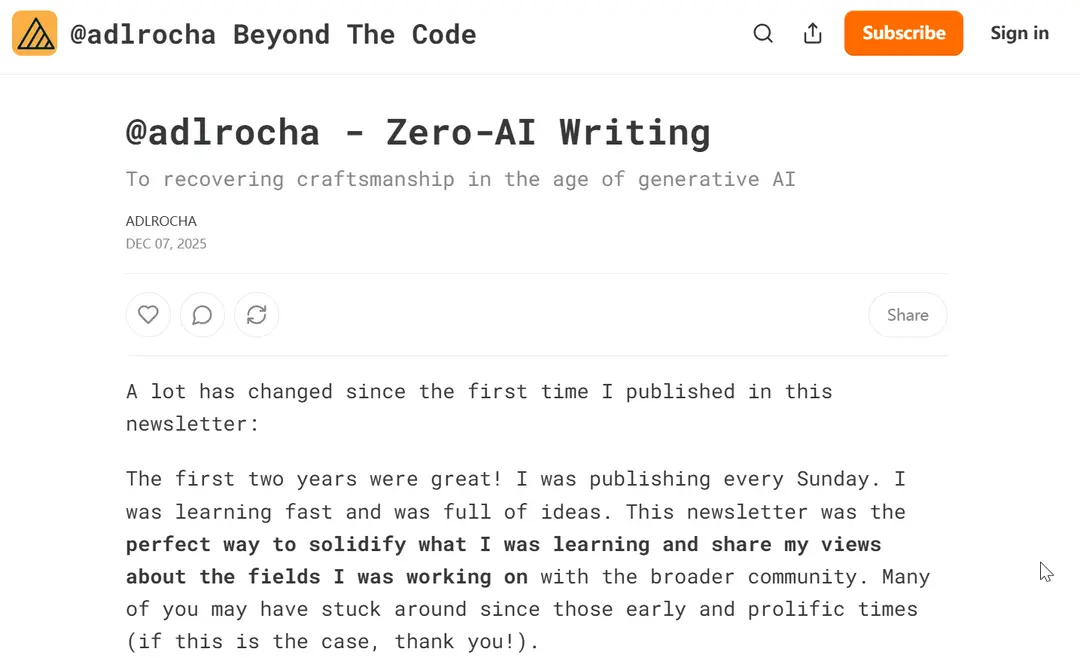 Zero-Ai Writing