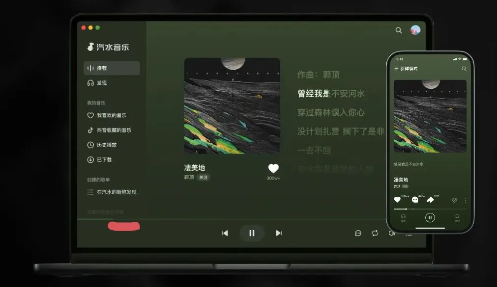 从网易云转到汽水音乐