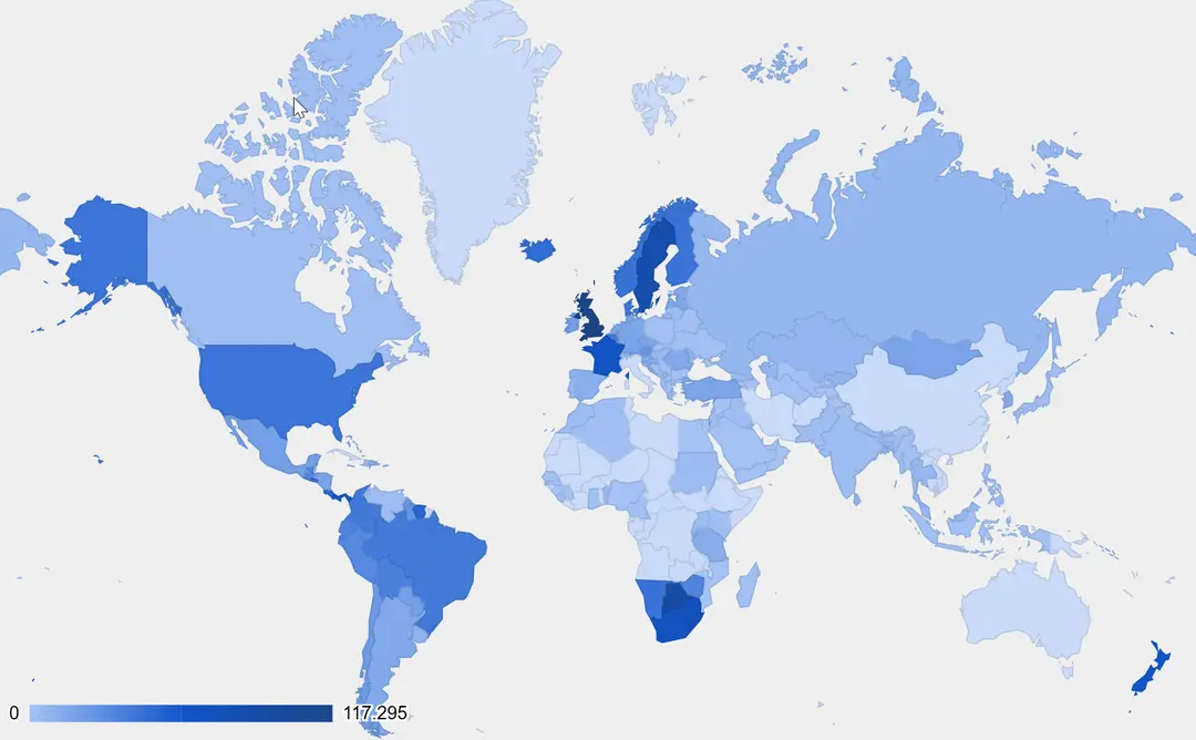 各国强奸案件发生率